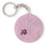 Roses Monogram N keychains