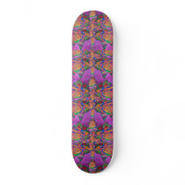 Roses on Butterflies Abstract Custom Skate Board
