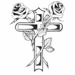 Roses on Cross photo sculptures