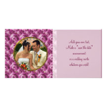 Roses/Photo Custom Photo Card