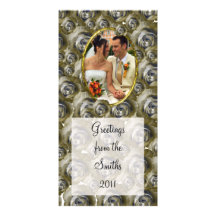 Roses/Photo Customised Photo Card