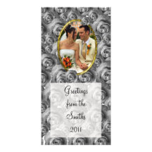Roses/Photo Personalised Photo Card