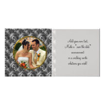 Roses/Photo Personalized Photo Card