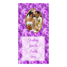 Roses/Photo Photo Card