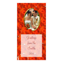 Roses/Photo Photo Card