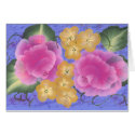 Roses with Yellow Spring Blossoms cards