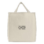 ROSETTA EMBROIDERED TOTE BAG
