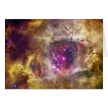 Rosette Nebula Caldwell 49 The Heart of a Rose Card
