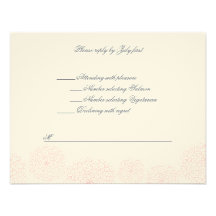 Rosettes Cream Hebrew Jewish Wedding RSVP Personalized Invitations