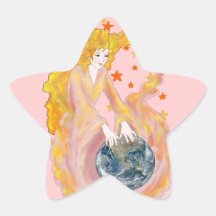 Rosey Dawn Star Sticker