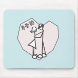 rosie and kev logo mouse pad