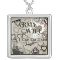 Rosie Army Wife Necklace (Square)
