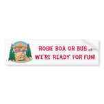 Rosie Boa Bumer Sticker bumper stickers