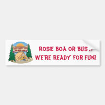 Rosie Boa Bumer Sticker Bumper Sticker