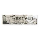 Rosie Bumper Sticker Army Wife bumper stickers