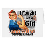Rosie Fought Won Endometrial Cancer Survivor Greeting Card