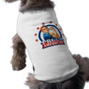 Rosie Riveter Proud American Dog T-shirt pet clothing