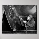Rosie Riveter Scaling the Slag from Liberty Ship Posters