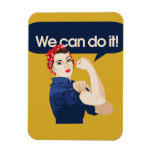 Rosie Riveter We can do it Rectangle Magnets