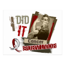 Rosie Sepia I Did It Head Neck Cancer.png Postcards