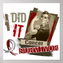 Rosie Sepia I Did It Head Neck Cancer.png Poster