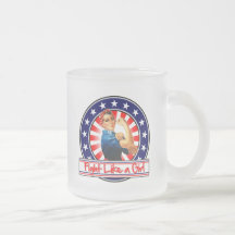 Rosie the Riveter Patriotic Fight Like a Girl Coffee Mug