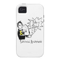 Rosie The Riveter Take a Stand Sarcoma Vibe iPhone 4 Cases