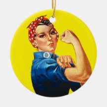 Rosie the Riveter, We Can Do It! Christmas Tree Ornaments
