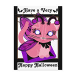 Rosie Toon Kitty Fairy Kitten B&W EdgesPostcard