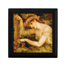 Rossetti's Sea Spell Pre-Raphaelite Tiled Box Keepsake Box