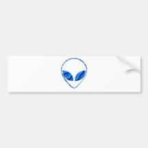 Roswell Alien Bumper Sticker