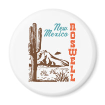 Roswell New Mexico Fridge Magnet