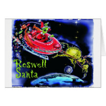 Roswell Santa Card