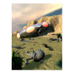 Roswell UFO Crash Postcard