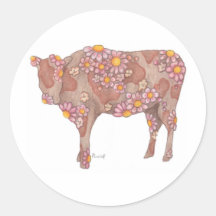 Rosy Cow Sticker