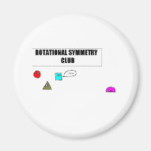 Rotational Symmetry Refrigerator Magnets