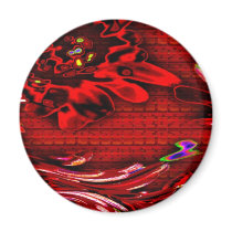 Rote Fantasien Magnets