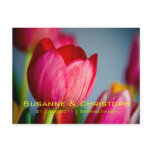 Rote Tulpen • Save-the-Date-Postkarte postcards