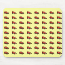 Rotes altes Auto Mauspad