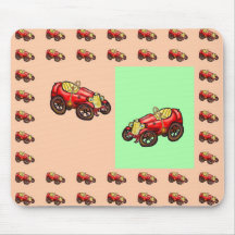 Rotes altes Auto Mousepad