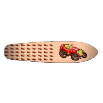Rotes altes Auto Skateboardbretter