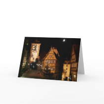 Rothenburg Germany in Moonlight