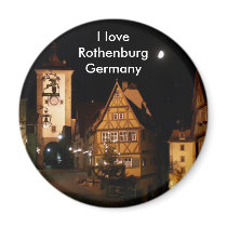 Rothenburg Germany in Moonlight