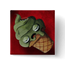 Rotten Kawaii Ice Cream Zombie buttons by colonelle Rotten Kawaii Ice Cream Zombie buttons