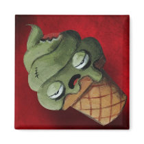 Rotten Kawaii Ice Cream Zombie magnets by colonelle Rotten Kawaii Ice Cream Zombie magnets
