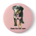 Rottweiler  Breast Cancer Button