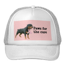 Rottweiler Breast Cancer Hat