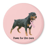 Rottweiler  Breast Cancer Magnet