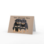 Rottweiler Buddies Greeting Card