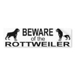 rottweiler bumber sticker bumper stickers